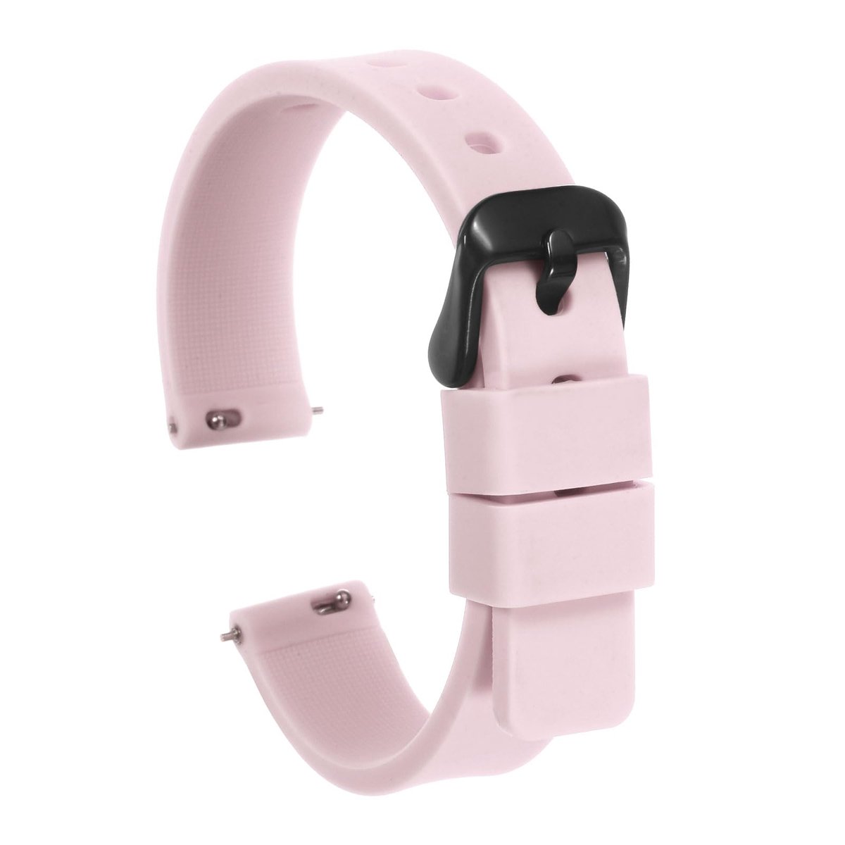 Dailygoods - Siliconen Horlogeband 12mm - Zachte Rubber Vervangband met Stalen Sluiting