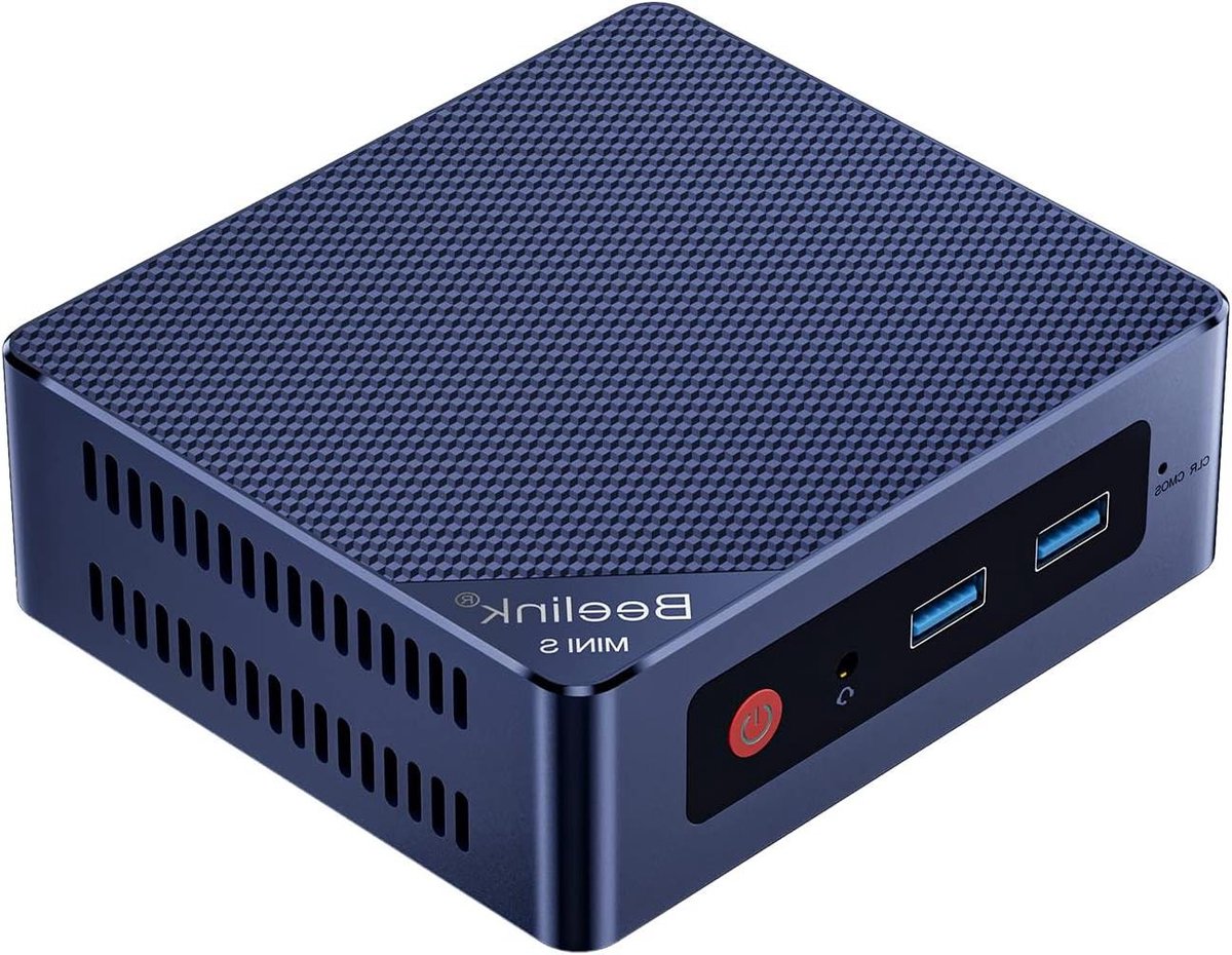 Mini PC - Compacte Computer - Kantoor Werk - Alder Lake N95 Processor - 480GB SSD - Blauw