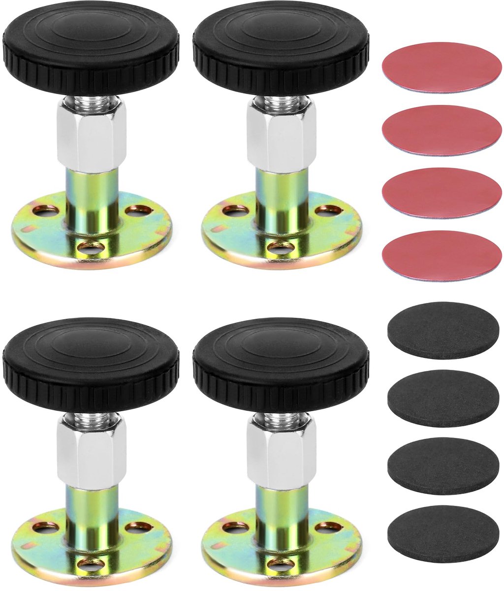 Dailygoods - 4Pcs Verstelbare Antischok Bedstoppers Set - Stabilizer voor Bedden en Meubels