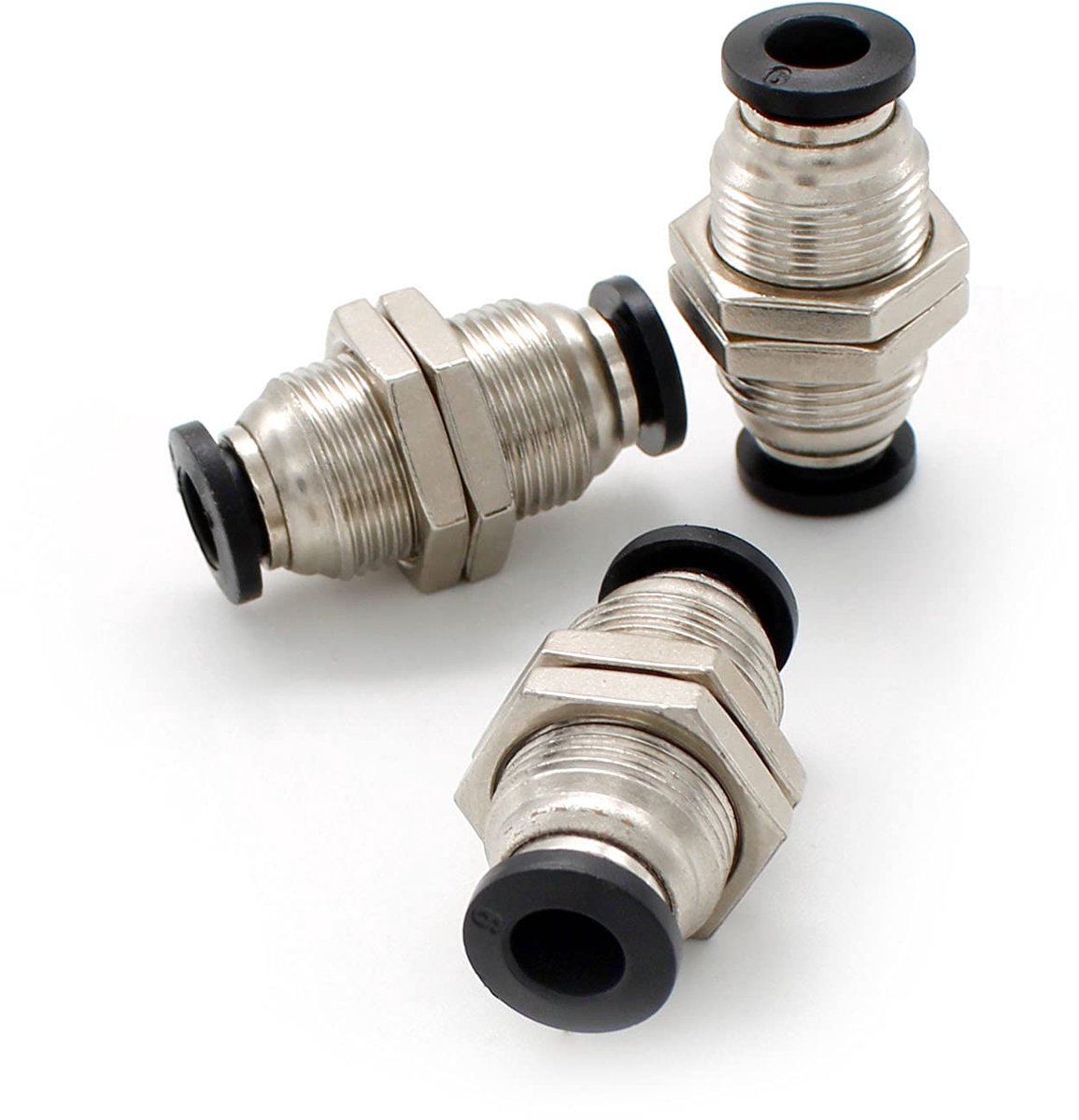 Dailygoods - 3 Stuks Pneumatische Connectoren - Snelkoppeling voor Luchtpijp
