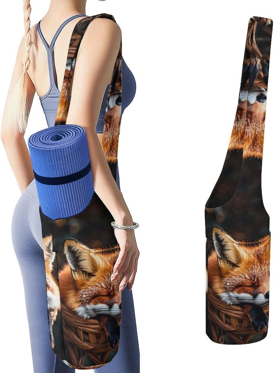 Yoga Mat Tas - Draagtas Gym - Opbergen Sportspullen - Grote Hoofdvakken - 50x40x18cm - Wit