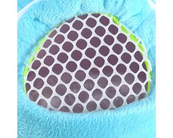 Draagtas Kleine Huisdieren - Reistas Knaagdier - Veilig Vervoer - Zachte Pluche Voering - 20x17x7 cm - Blauw