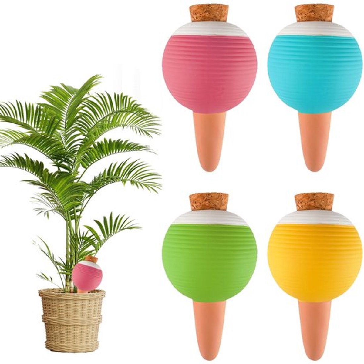 Automatische Waterdispenser - Irrigatieballen voor Planten - Ideaal voor Binnen en Buiten - 430 ml Formaat - Zelfbewatering voor Kamerpla...