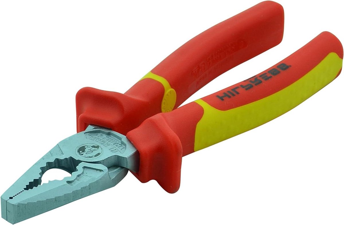 Combinatietang VDE - Multitool Tang - Elektra Werkzaamheden - Geïntegreerde Ring Sleutel - 180 mm - Rood/Zwart