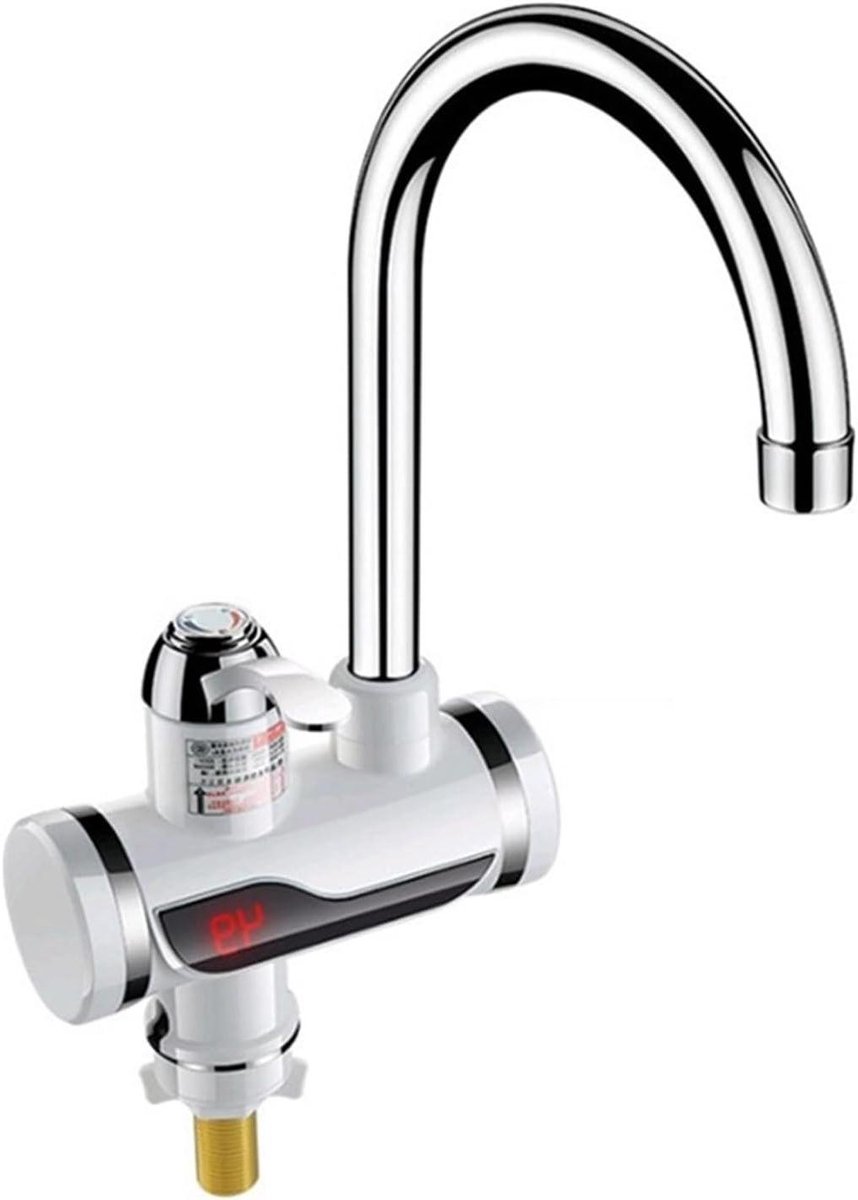 Elektrische Keukenkraan - Warmwaterkraan Boiler - Direct Warm Water - Snelle Verwarming - 1 Stuk - Zilver