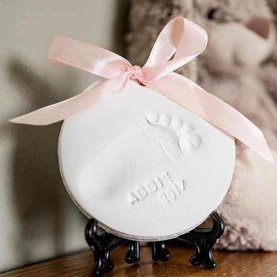 Baby Handafdruk Voetafdruk Set - Aandenken Kit - Herinneringen Vastleggen - Voedselveilige Luchtgedroogde Klei - 1 Kit - Niet gespecificeerd — afbeelding 3