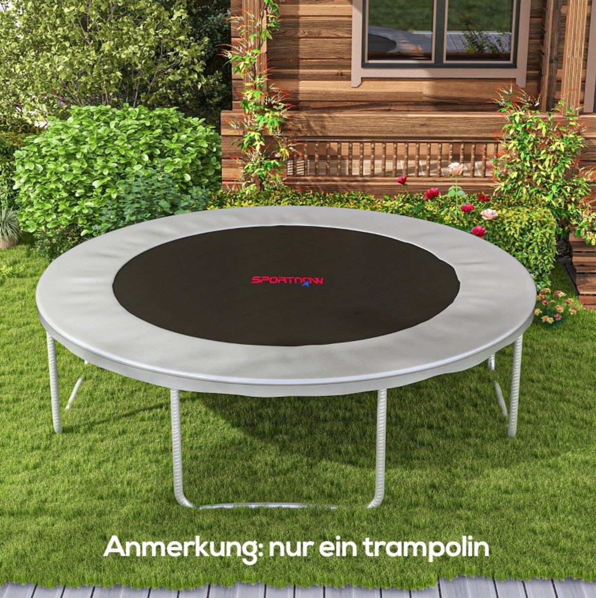 MIVRAY Trampolinmatte - Rond - 323 Cm - Polypropyleen - Oranje - Voor 12 Voet Trampolines Met 72 V Ringen En UV Bescherming