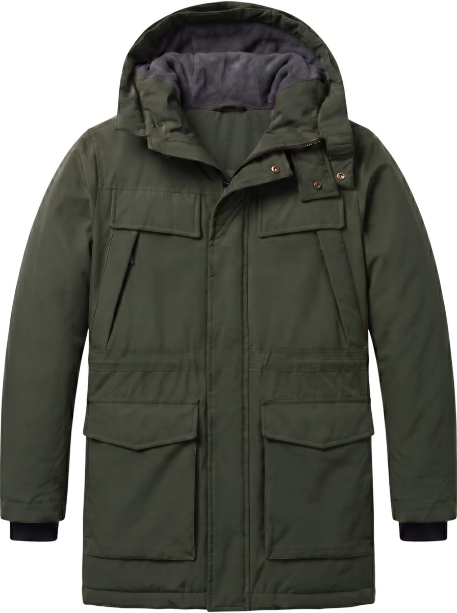 Parka Heren - Heren Winterjassen Volwassen - LF891 - Groen - Maat XS