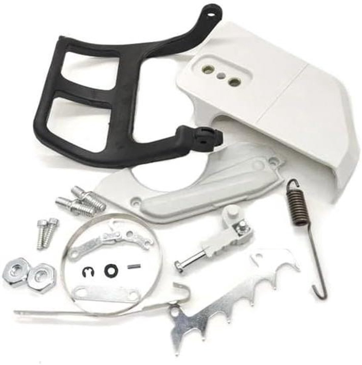 Kettingzaag Reparatieset - Remband Hendel - Onderhoud Gereedschap - Complete Set - 1.0 Gram - Zwart