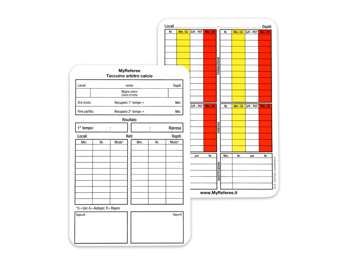 SnelShoppen - Notitieboek scheidsrechter voetbal 100 stuks - Perfect voor wedstrijden, trainingsschema's, aantekeningen en meer