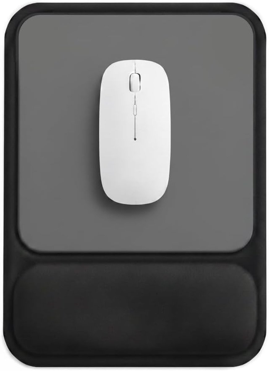 SnelShoppen - Ergonomische Muismat met Holle Polssteun Gel - Anti-druk Ontwerp, Antislipbasis, Verbeterd Comfort voor Kantoor & Gaming - Zwart