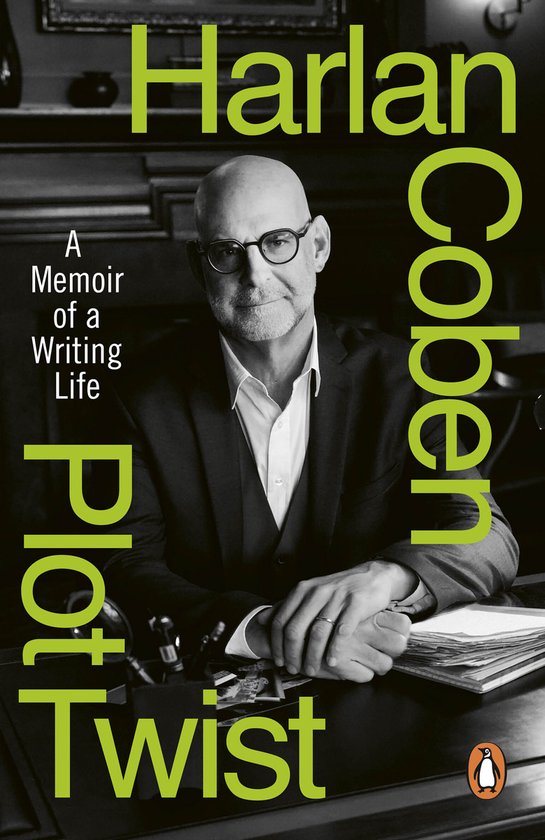 Boekomslag met Harlan Coben's naam in groen schrift. "A Memoir of a Writing Life" staat links.