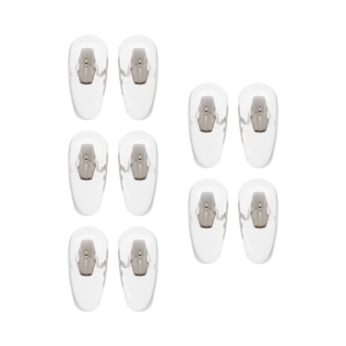 - Neuskussentjes - Transparante Neuskussentjes voor Zonnebrillen - 16mm Clip-On - Comfortabele pasvorm - Geschikt voor diverse modellen - I...