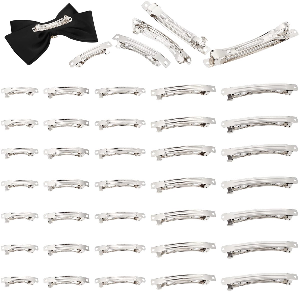 Dailygoods - 100 Stuks Franse Barrette - Metalen Haar Clips voor DIY Haaraccessoires