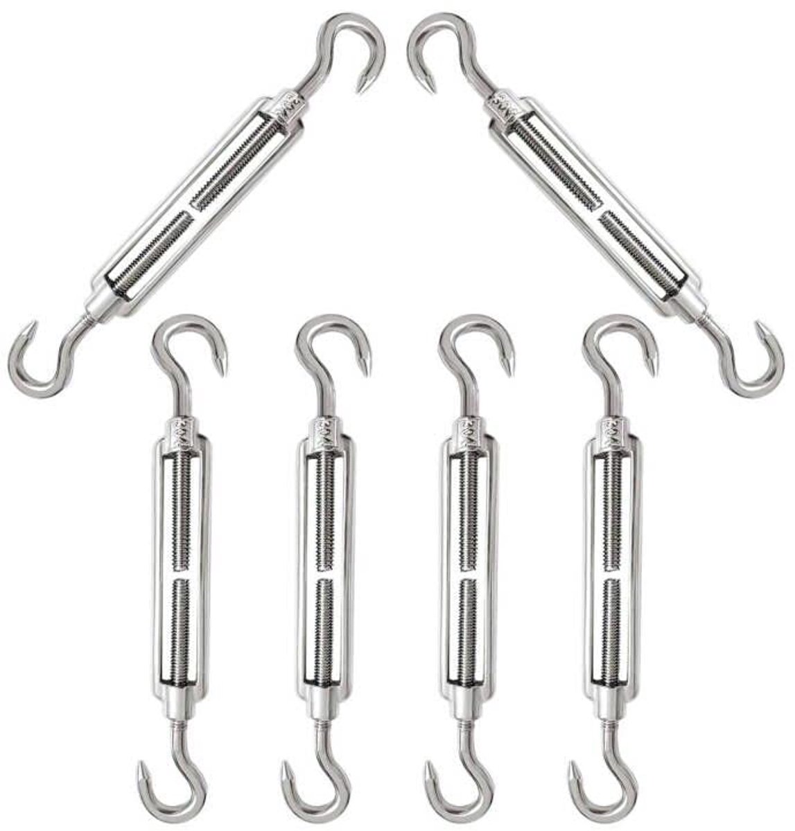 Dailygoods - Turnbuckle M6 - Verstelbare Kabelspanner met Haak