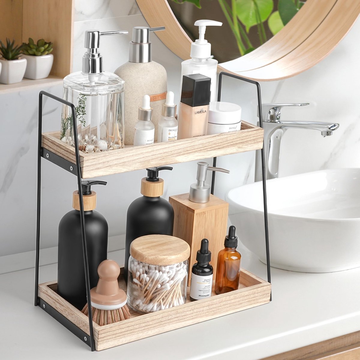 Dailygoods - 2-Layer Organizer - Badkamer en Slaapkamer Opbergrek
