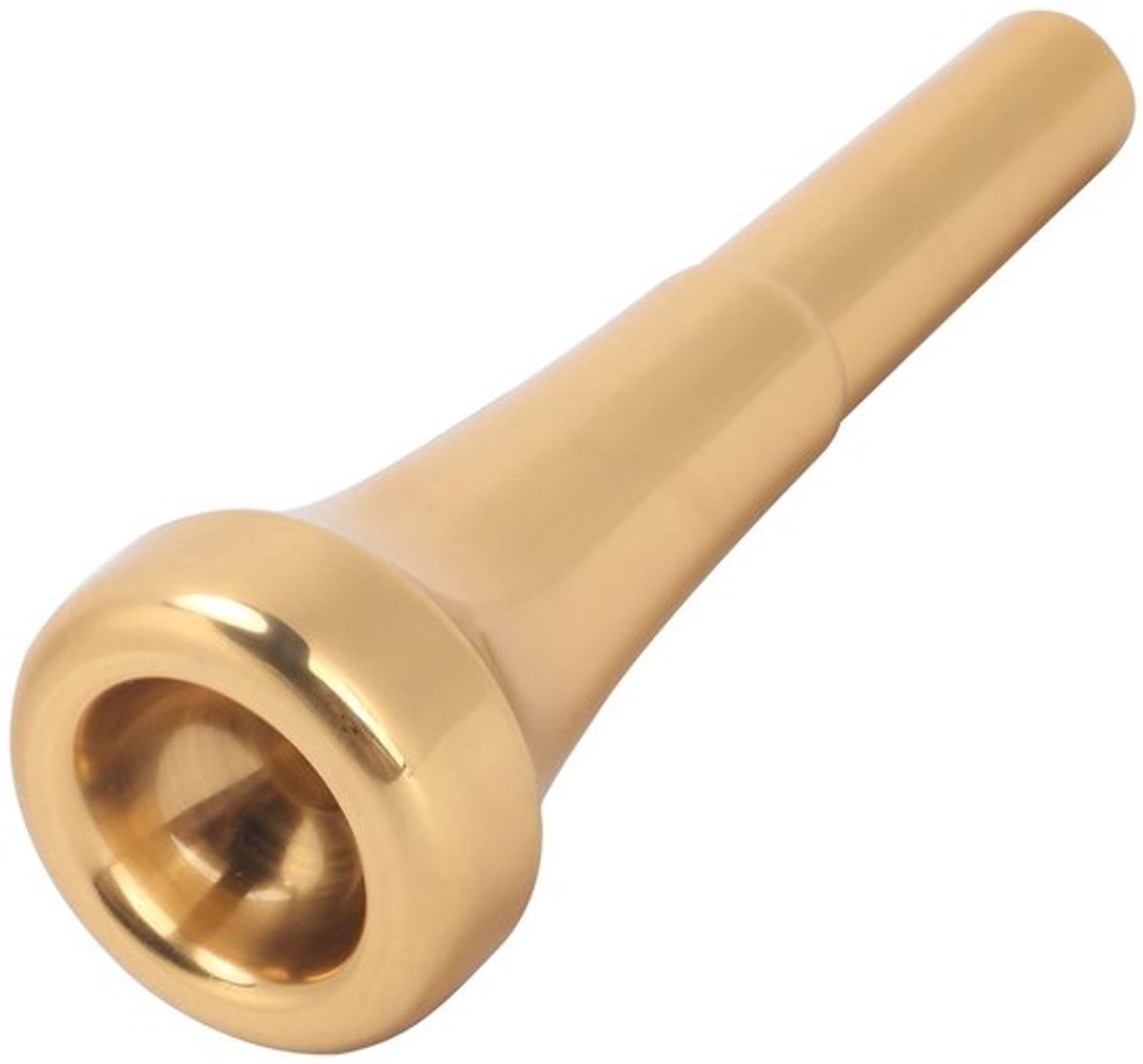 - Gouden Trompet Mondstuk - Muziekinstrument - 5C - Geschikt voor Beginners - Optioneel - Kwalitatief Messing Mondstuk
