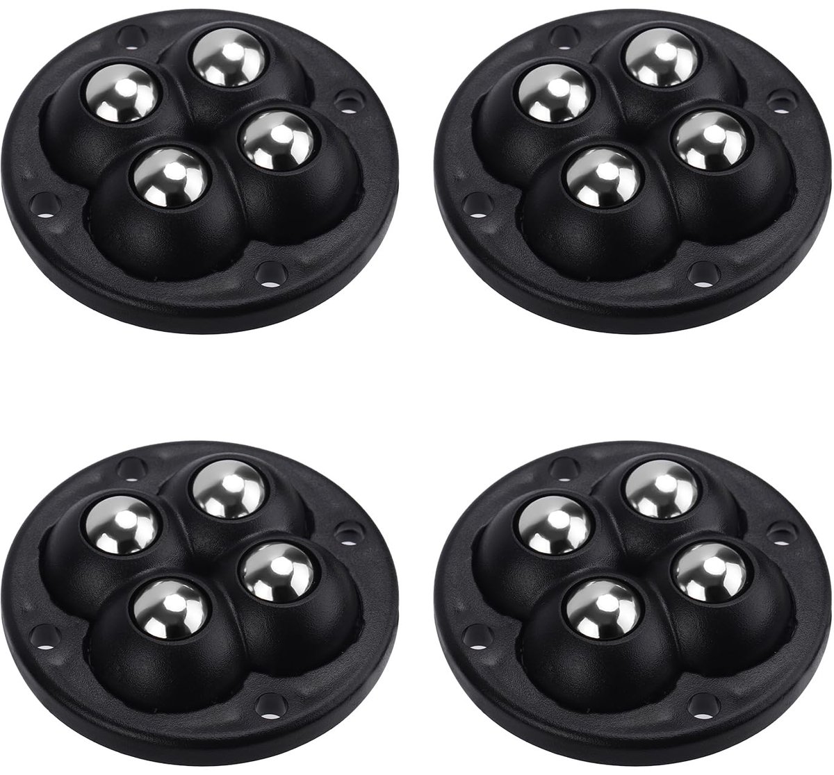 Dailygoods - 4 Stuks Zelfklevende Meubelwieltjes - Gemakkelijke Verplaatsing voor Kleine Apparaten