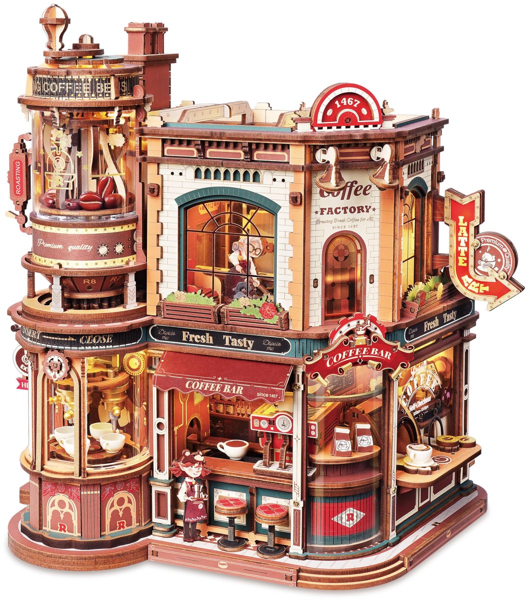 Dailygoods- Muziekdoos Houten Model - 3D-puzzel Volwassenen - Cadeau voor Volwassenen/Tieners - Bureaudecor - Instructies Inbegrepen - Veiligheidswaarschuwing 3 Jaar