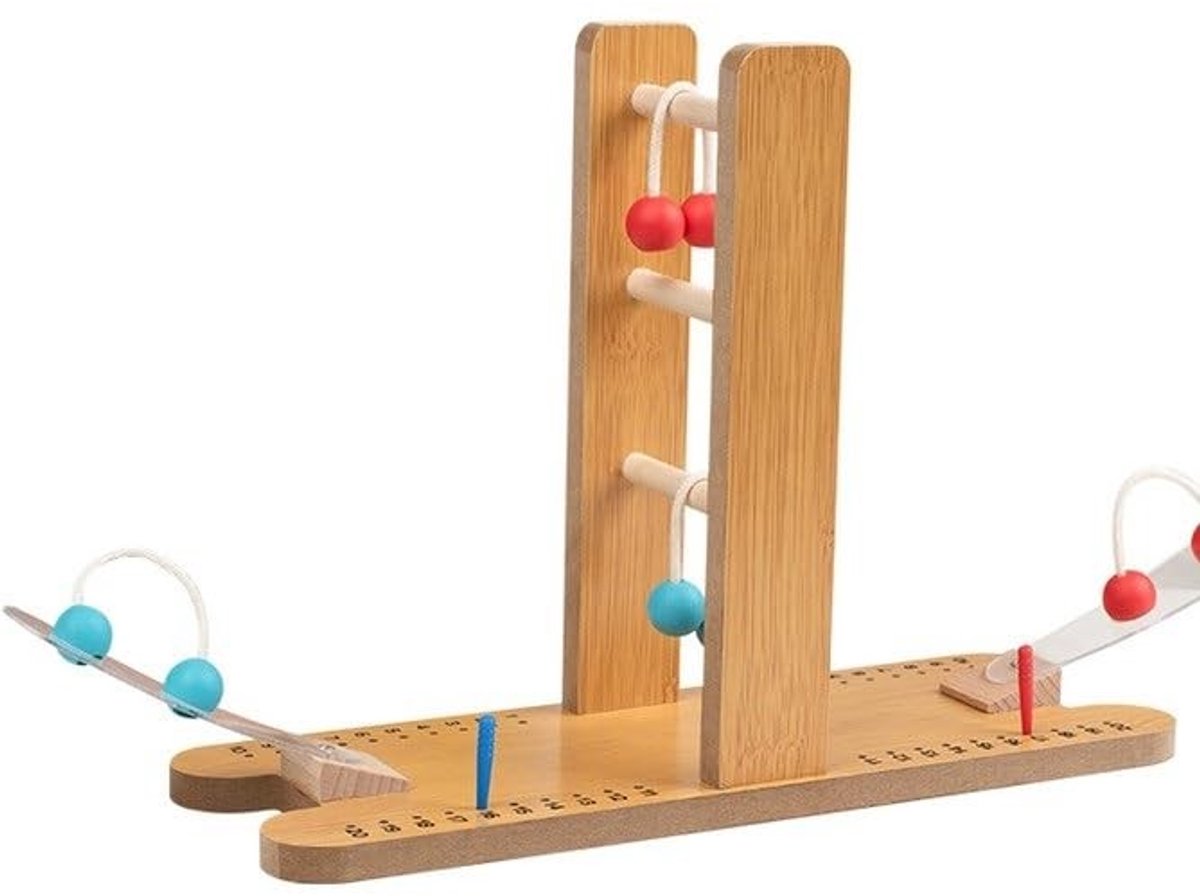 Dailygoods- Golfladder Houten Spel - Behendigheidsspel Kinderen/Volwassenen - Balansspel - Tafelspel - Cadeau-idee - Concentratie en Timing