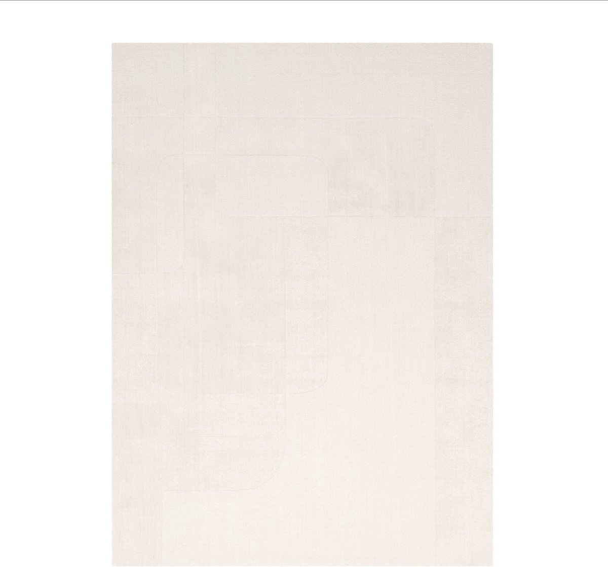 Studio Clarice Wollen vloerkleed - Giselle Abstract Wit - 200x290cm