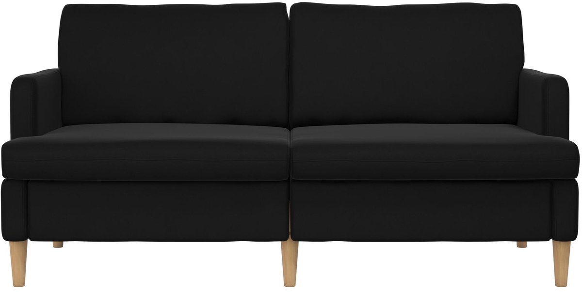 Corah-Sofa 3 Stoelen in Linnen Zwart