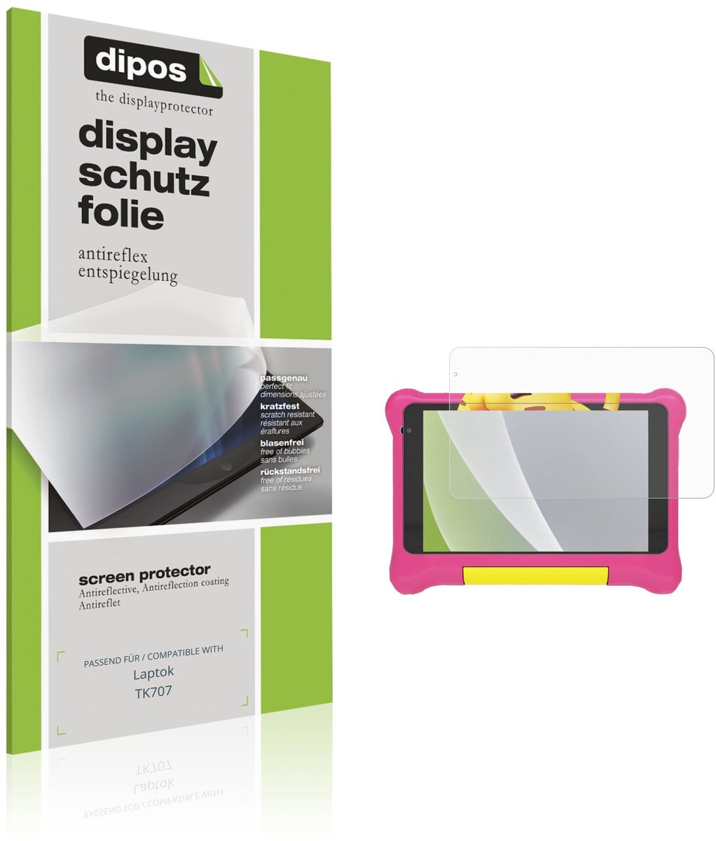dipos – 2x Matte Beschermfolie geschikt voor Laptok TK707 | Krasbestendige & antireflecterende Screenprotector Ultra-Thin