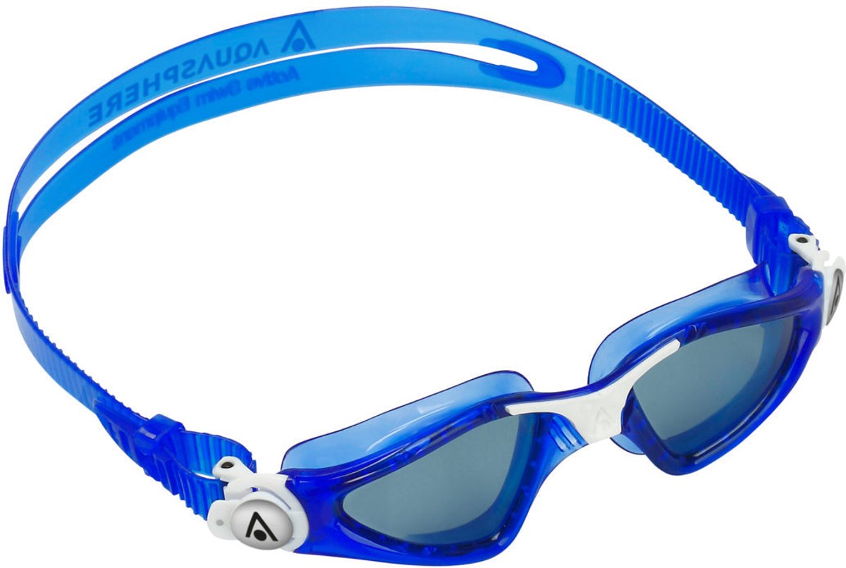 Aquasphere Kayenne Junior - Zwembril - Kinderen - Dark Lens - Blauw/Wit