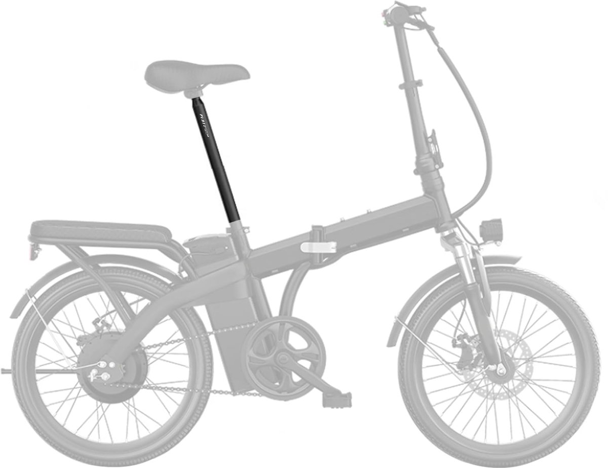 SnelShoppen - Platt zadelpen 450 mm aluminiumlegering voor MTB, racefiets, downhill bike, BMX - 25,4/27,2/28,6/31,6 - Fietszadelstang voor optimale ri