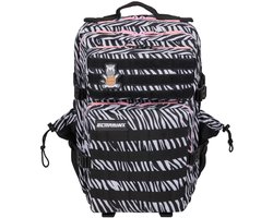 SnelShoppen - Militaire trainingsrugzak 45 liter, waterdichte sportrugzak voor cross-training, outdoor, fitness, vliegtuigcabine, Zebra, 45L