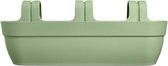 Elho Vibia Campana Easy Hanger XXL 70 - Plantenbak voor Balkon - Balkonbak - 100% Gerecycled Plastic - L69 x B26.8 x H23.7 cm - Pistachegroen
