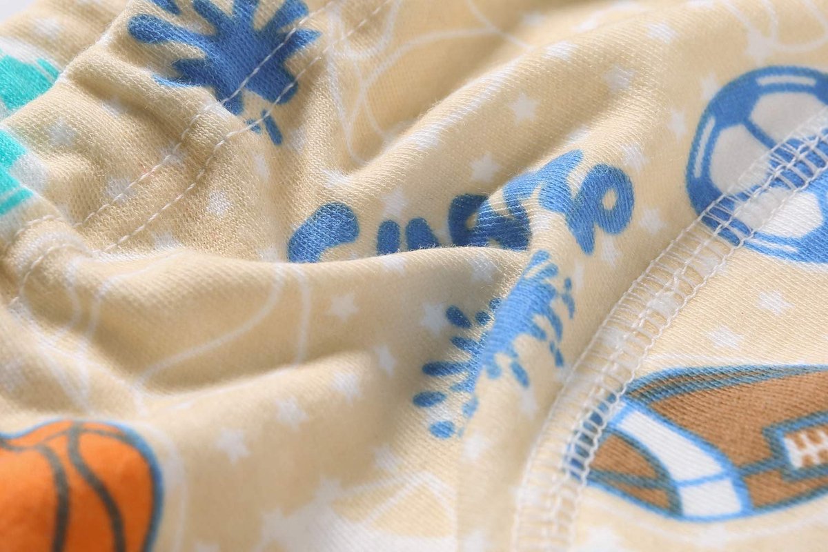 SnelShoppen - Oefenbroekjes Baby Trainingsbroeken Luierbroekje Wasbaar Set voor Jongens, 8-Pak Blauw, 3 Jaar, Potty Training, Comfortabel en Ademend