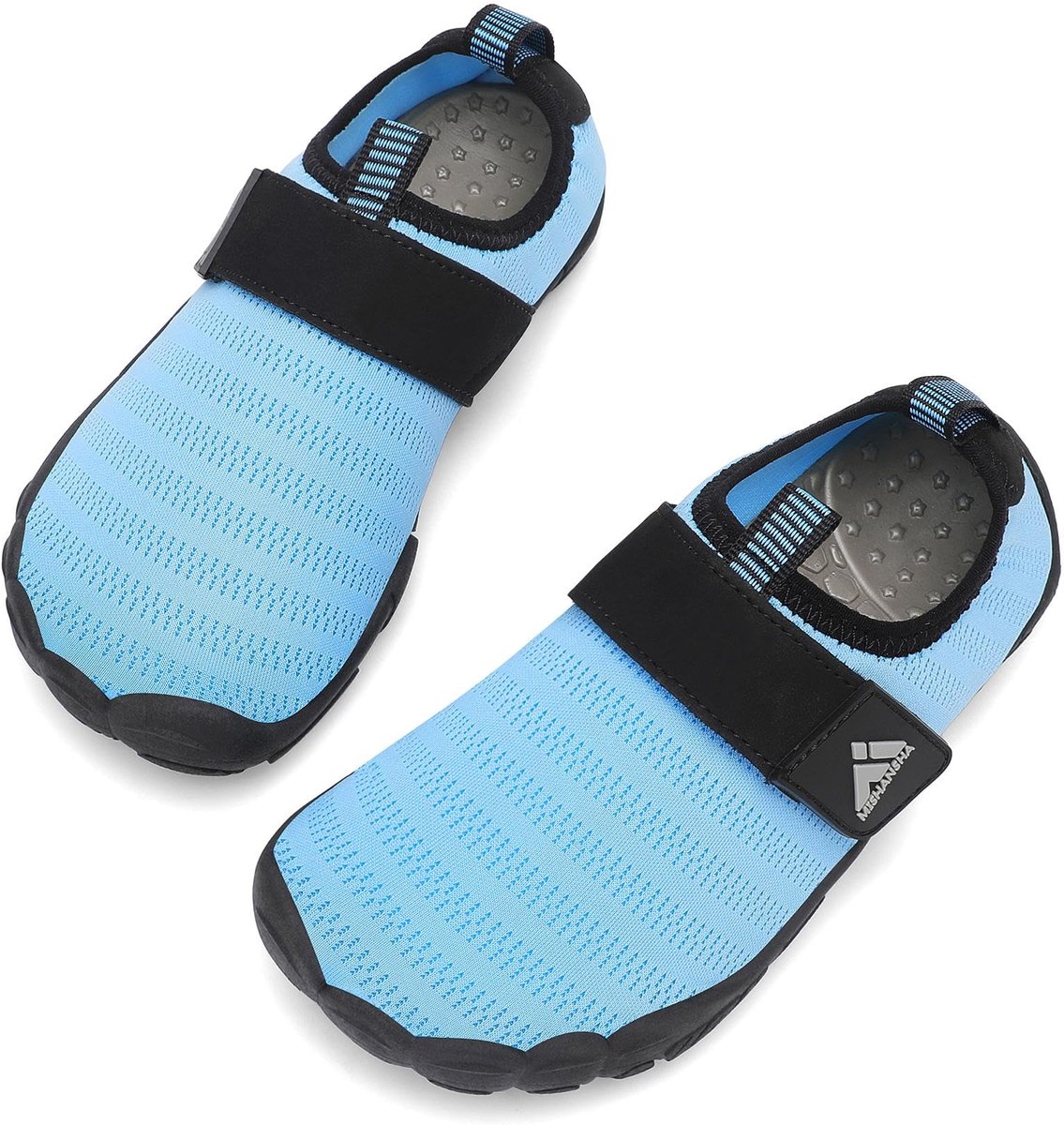 SnelShoppen - Mishansha Waterschoenen Kinderen, Sneldrogend, Antislip, Strandschoenen, Meisjes & Jongens, Zwembad, Maat 24-35 EU, Eenvoudig Blauw, 34