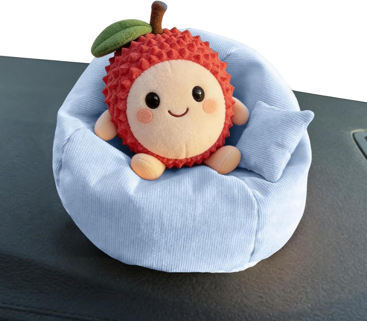 Zitzak Ornament - Mini Stoel - Poppen Presenteren - Antislip Constructie - 15 cm - Blauw