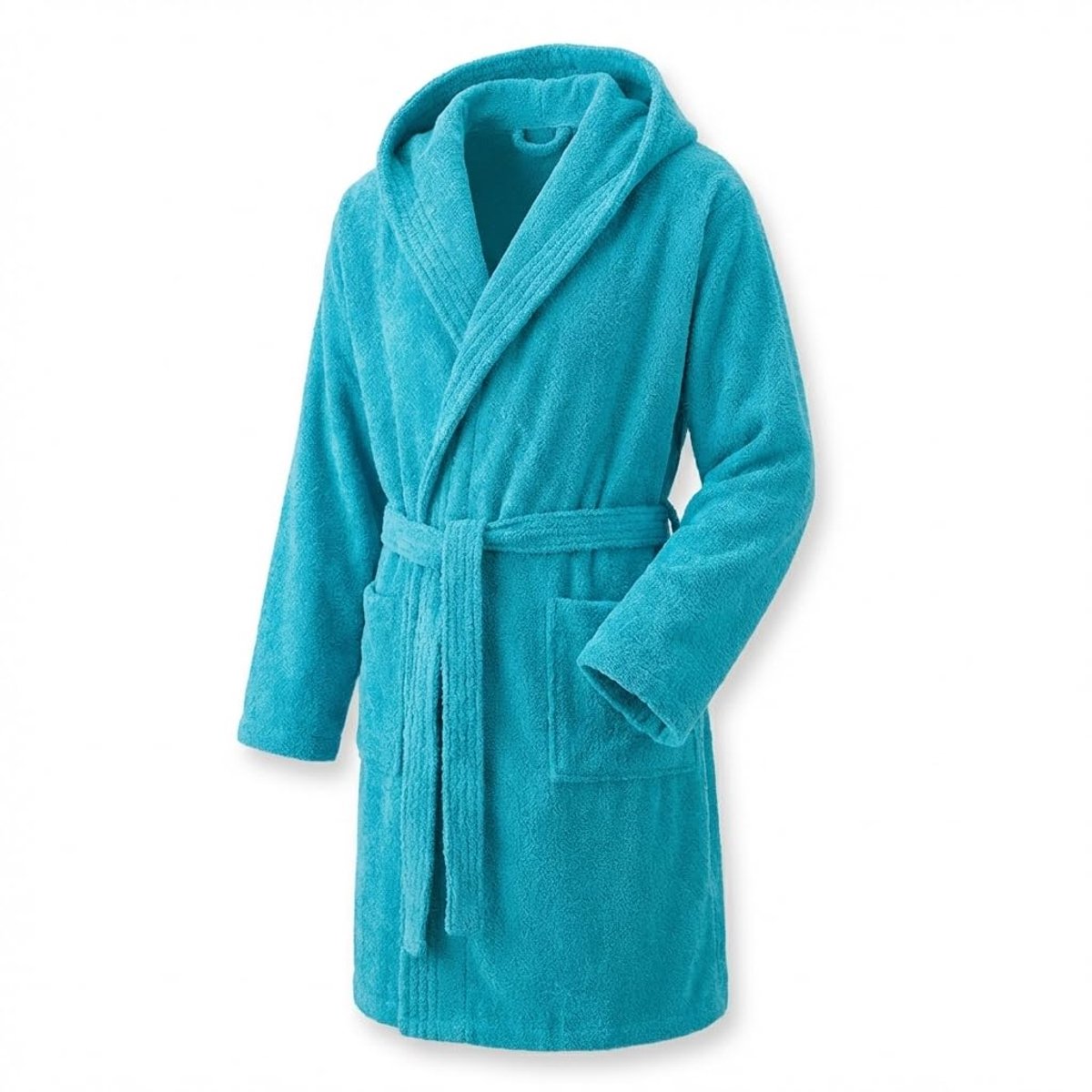 SnelShoppen - Unisex Badjas voor Heren en Dames - Douchebadjas van 100% Katoen - 500g/m2 Badstof - Maat M - Luxe Comfort voor Thuis, Wellness en Sauna