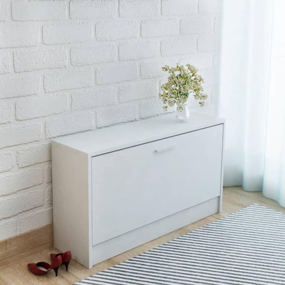 Eettafel - Keukentafel Bureau - Eten Werken - Strakke Lijnen - 140 x 80 x 75 cm - Wit