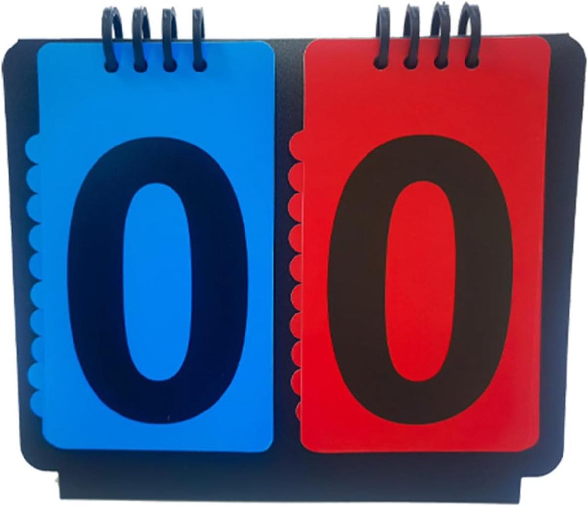 Tafel Scorebord - ScoreFlipper - Sportwedstrijden Bijhouden - Draagbaar en Waterdicht - 2 Cijfers / 4 Cijfers - Zwart/Wit