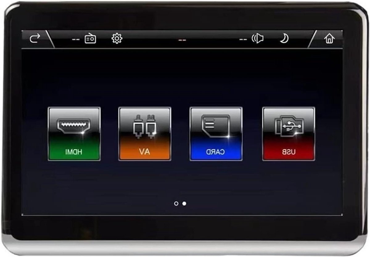 Draagbare Autovideospeler - Hoofdsteun Monitor - Reizen met Kinderen - Touchscreen Scherm - 10.1 inch - Zwart