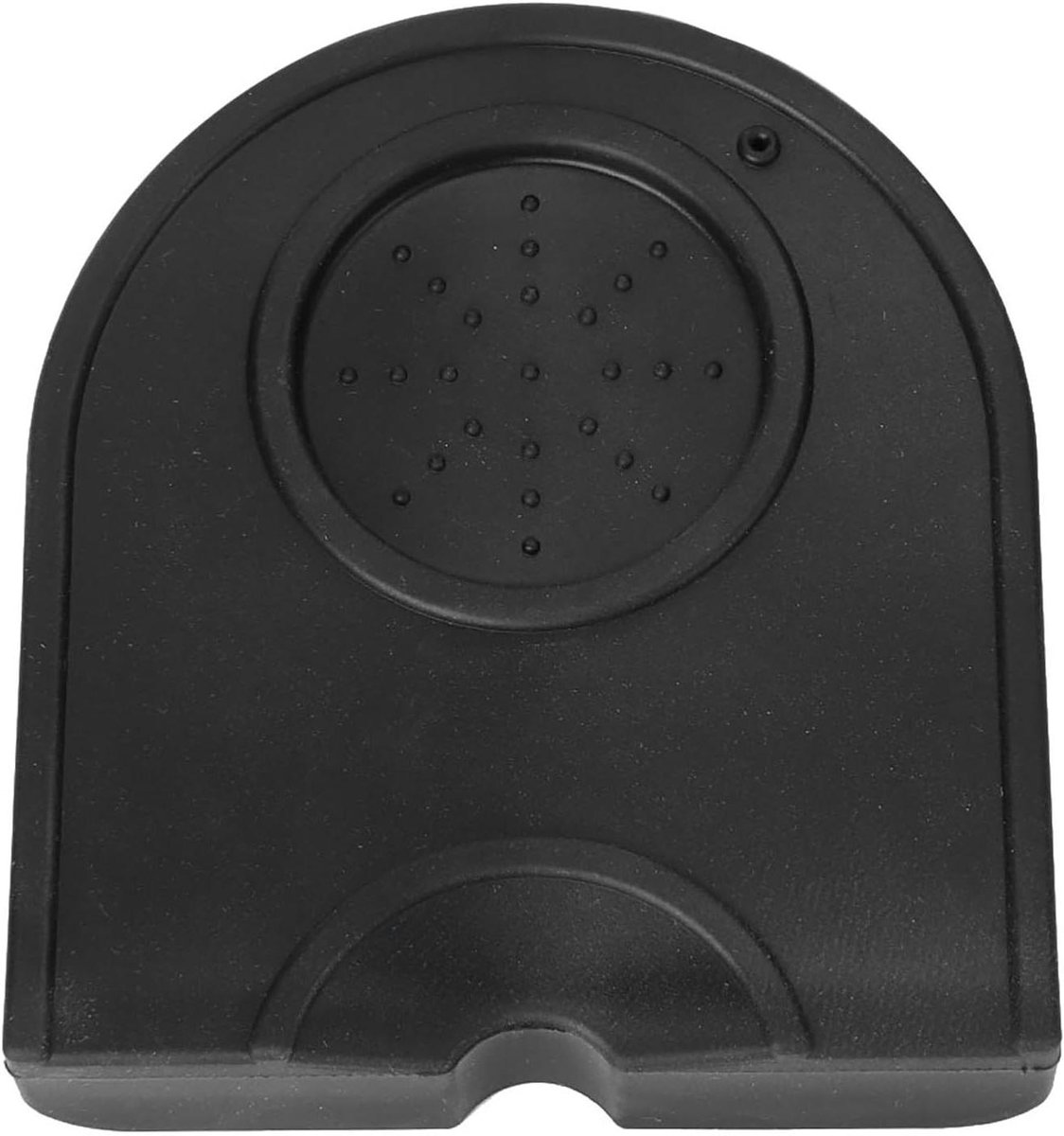 Koffie Tamper Mat - Siliconen Pad Koffie Accessoire - Espresso Bereiding - Antislip Basis - 12.5 x 14 cm - Zwart