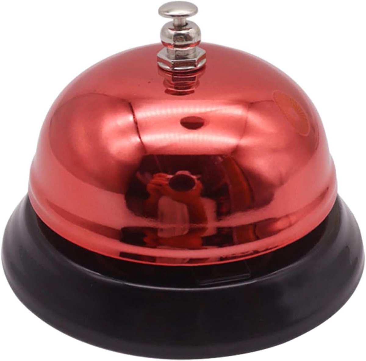 Servicebel - Tafelbel Baliebel - Service Oproepen - Duidelijke Ringtoon - 85 mm - Rood