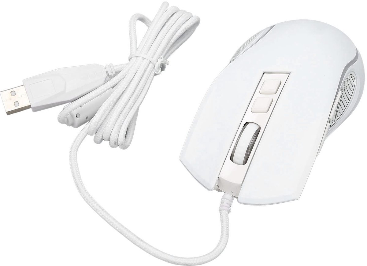 Dailygoods- Gaming Muis Ergonomisch Ontwerp - 4 Verstelbare DPI - RGB Retroverlichting - Bedraad - 1,5 Meter USB Kabel - Optische Sensor - Gamemuis