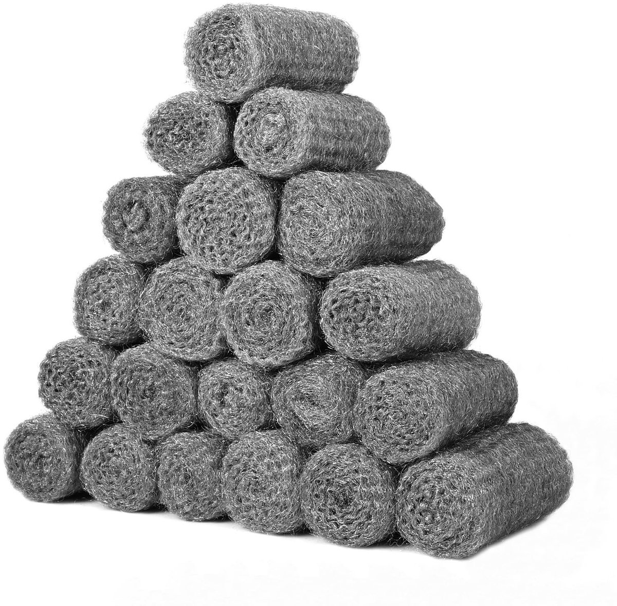 Dailygoods- Staaldraadwol 20 Stuks - Schuurwol - Muurgatvulstof - Ongediertebestrijding - Flexibel Schuurpapier - Hoogwaardige Kwaliteit