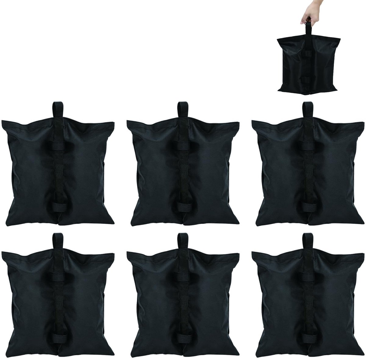 SnelShoppen - 6 Stuks Gewichten voor Paviljoen, Verzwaringen voor Tenten en Parasols, Zandzakken van 800D Oxford-Stof, Zware Zak voor Feesten, Camping