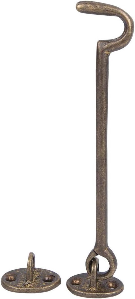 Raamhaak - Raamsluiting Windbeugel - Ramen Vastzetten - Roestvrij Messing - 16 cm - Brons