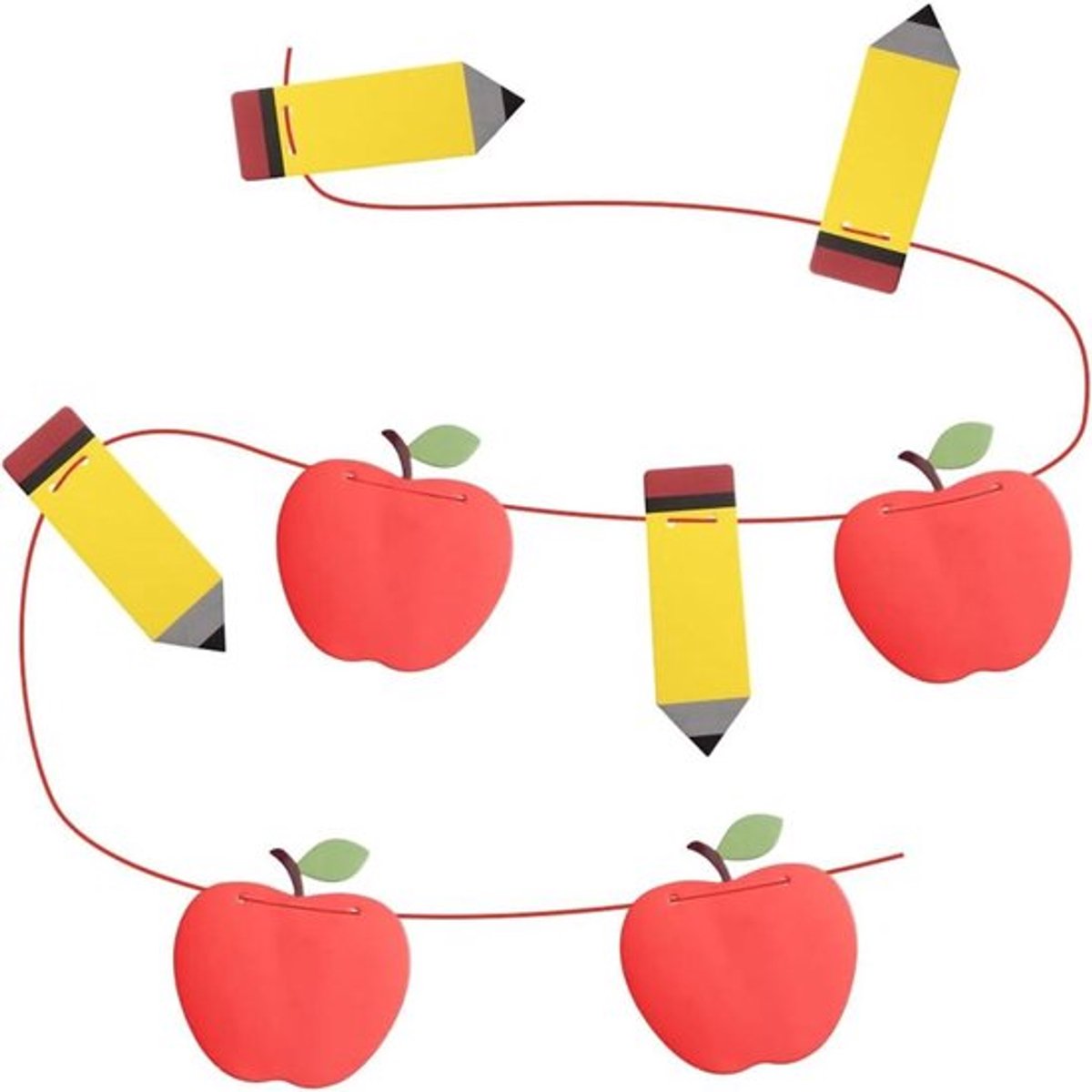- Banner voor de eerste schooldag - Voorgemonteerd - 3D regenboogpotlood - Vilten slinger - Kleurrijke pomponballen - Wimpelketting om op te hangen - Welkom - Eerste dag - Klaslokaal - Herbruikbaar