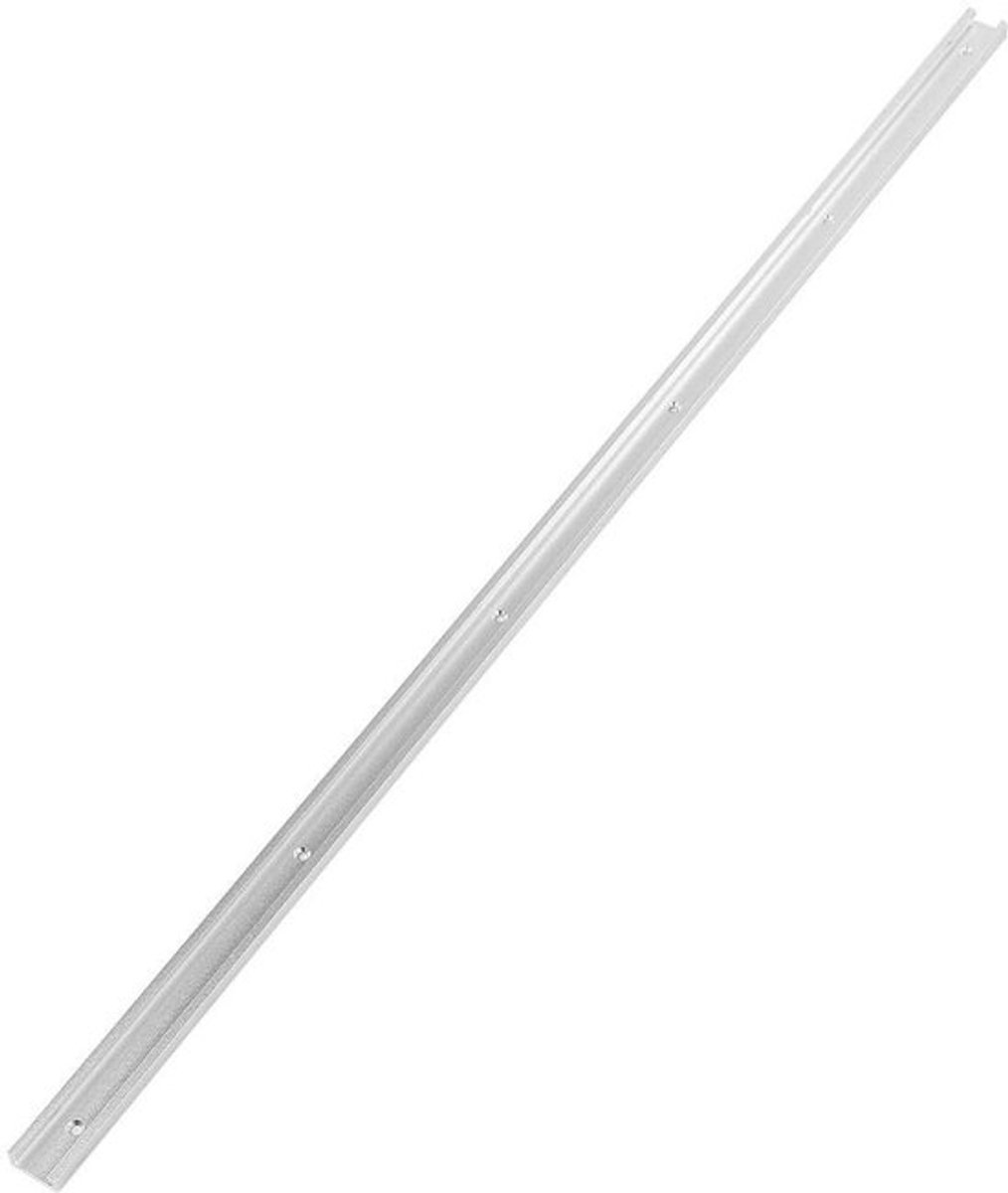 Verstekrail 1000/1200 mm - T-groef - Aluminiumlegering - Anodisch geanodiseerd - Slijtvast - Perfect voor houtbewerking - Sleufrail