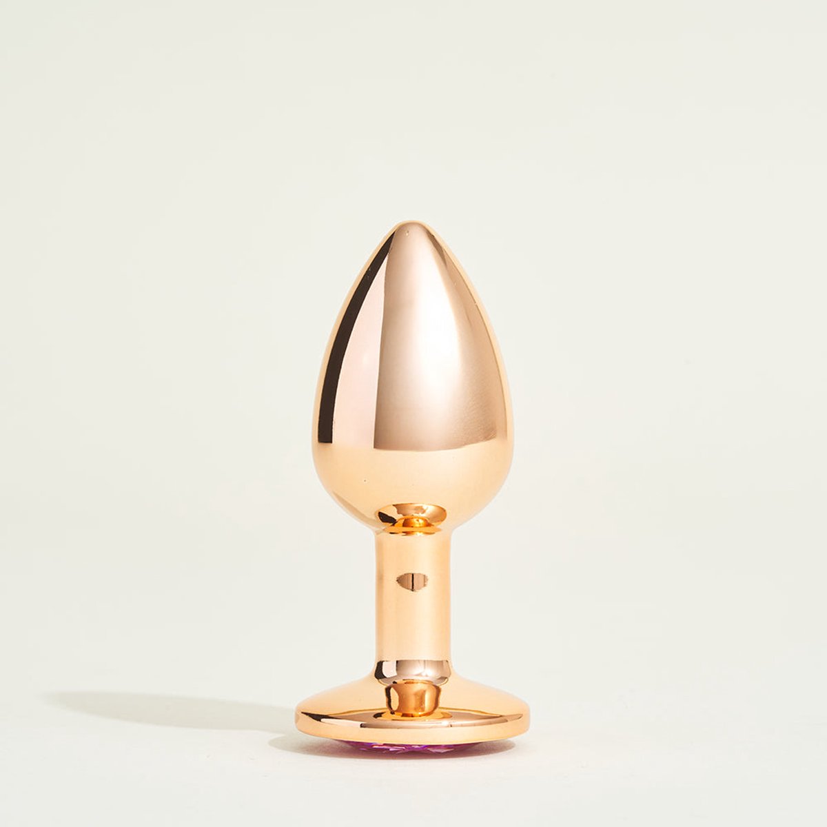 Plug metaal juweel Steel Kristal Roze