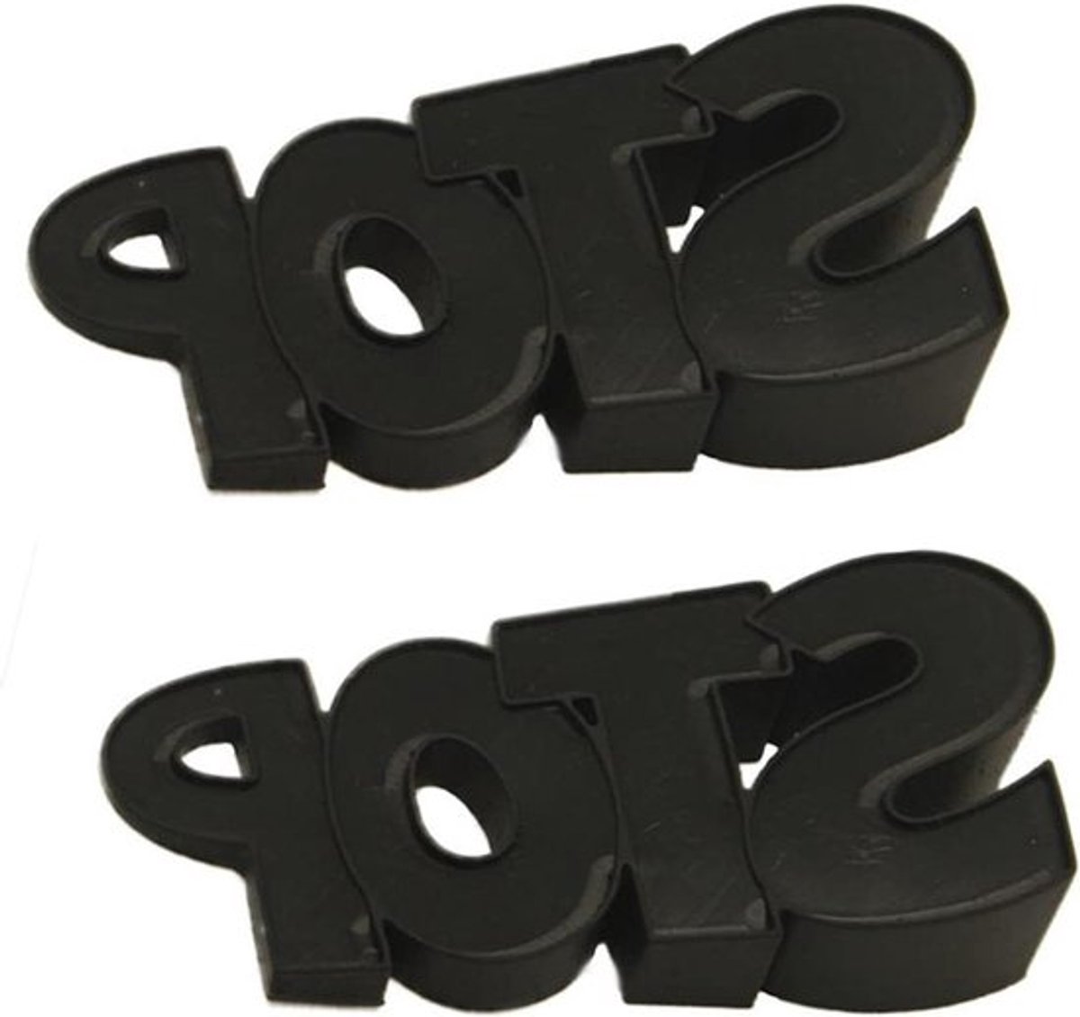 - Deurstopper - Rubber - Zwart - Anti-slip - 2 Pack Deur Stopper Decoratief - Thuis School Kantoor - Geschikt voor Alle Vloeren - Zwart Model.