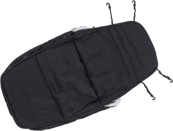 Voetenzak Peuters - Wandelwagen Deksel - Warm Blijven - Verstelbaar Sluitkoord - 40x85cm - Zwart — afbeelding 5