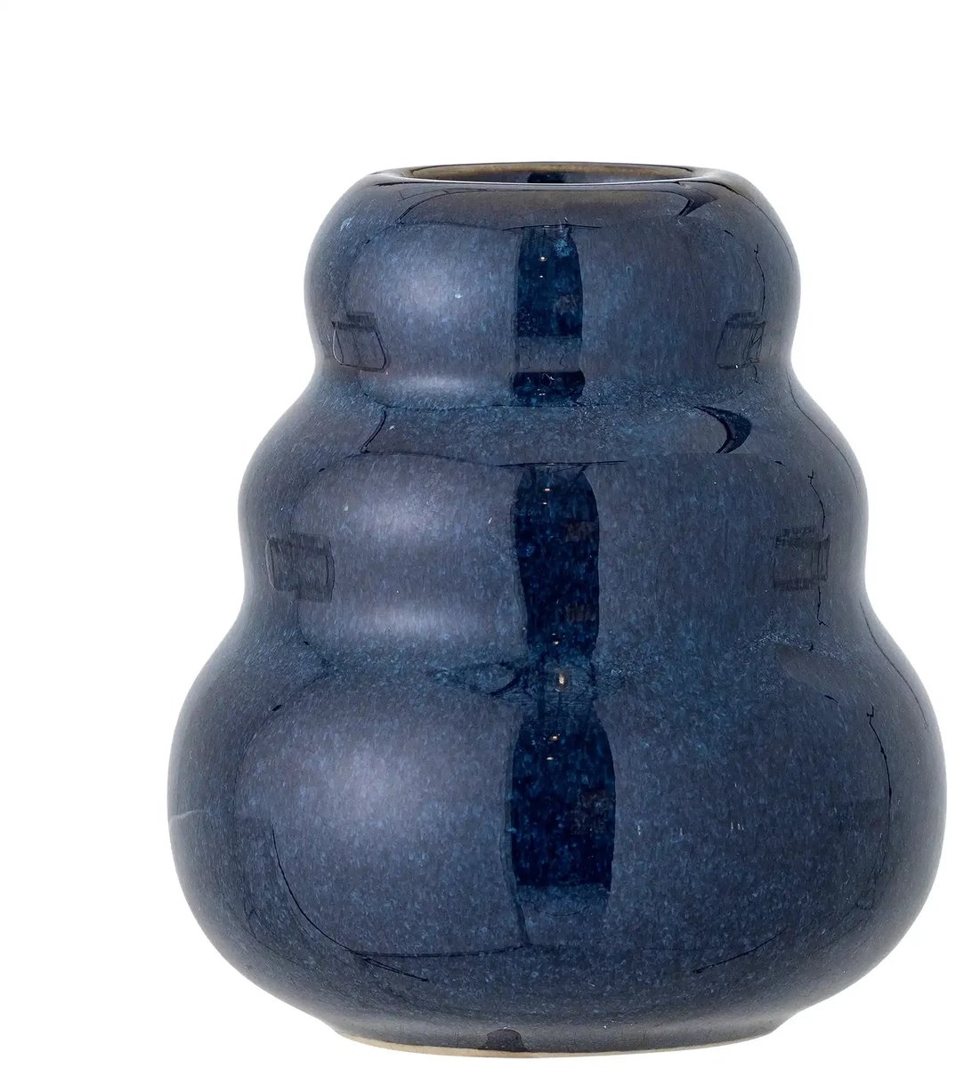 Bloomingville Vaas aardewerk blauw Faramir 9cm [gid://shopify/Metaobject/303390916943]